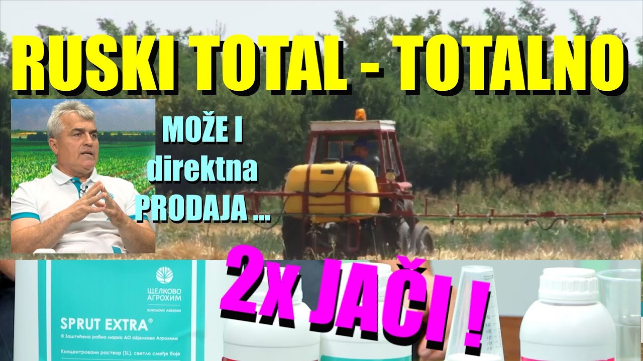 RUSKI TOTAL HERBICID - DUPLO JAČI -!!! Toliko jak da SUŠI I BAGREM a kamoli korove  -A JEFTNIJI ...