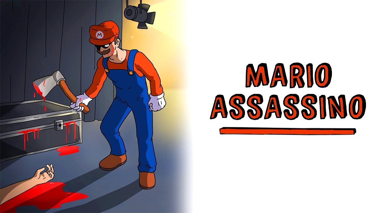 Super Mario assassino 🎮☠️ História de terror | Draw My Life