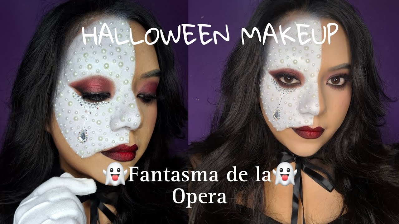 Fantasma de la Opera 👻 | Maquillaje de Halloween Fácil | Tutorial