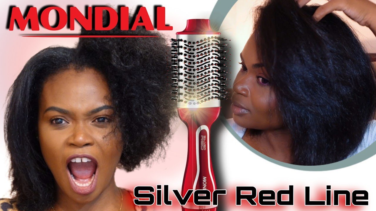 Teste da ESCOVA SECADORA da MONDIAL (Silver Red Line) no Cabelo Crespo