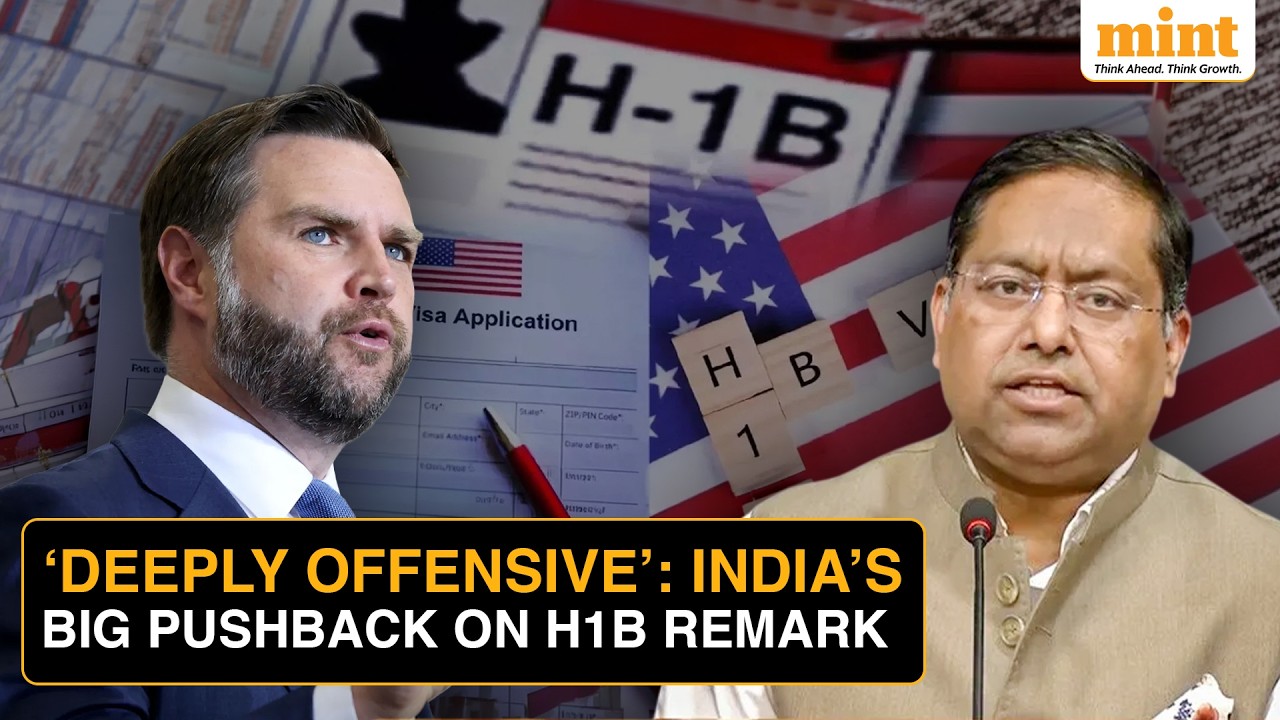 India Hits Back At JD Vance Over &lsquo;Indentured Servants&rsquo; Remark On H-1B Workers