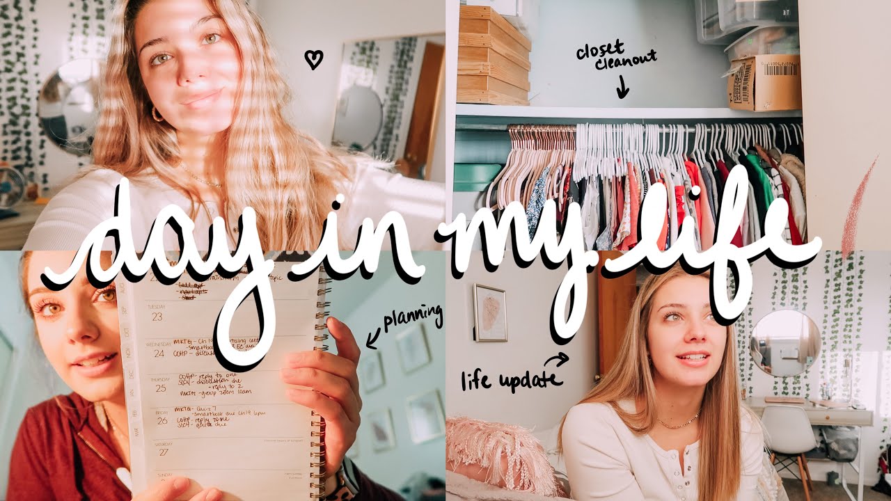a college day in my life: school & some YouTube work!