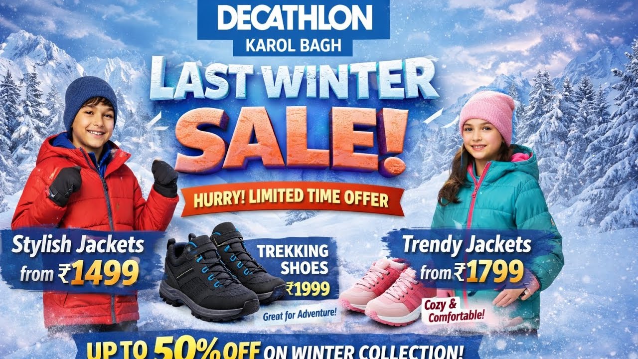 Decathlon Winter Sale 2026 🧥 | Jackets from ₹1499 | Shoes from ₹1299 | Best Deals for Boys & Girls!