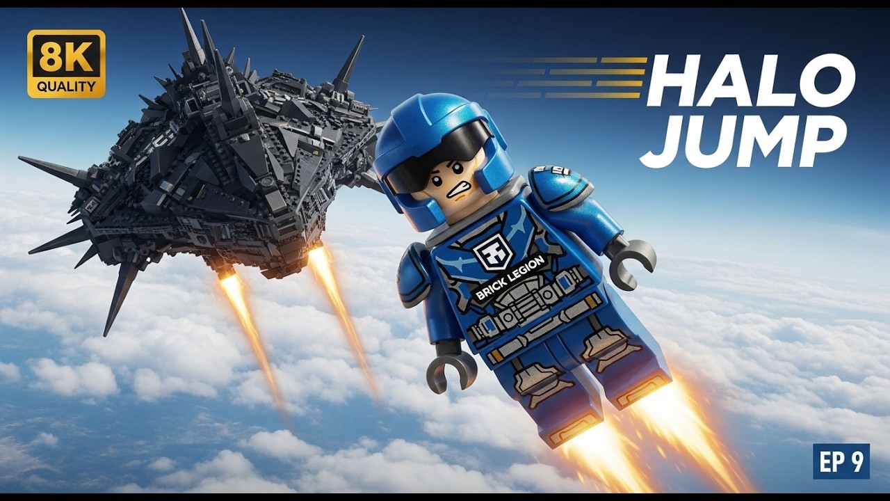 SPACE JUMP! 🚀 Halo Drop to Mothership | Brick Legion S2 Ep9 | LEGO Animation