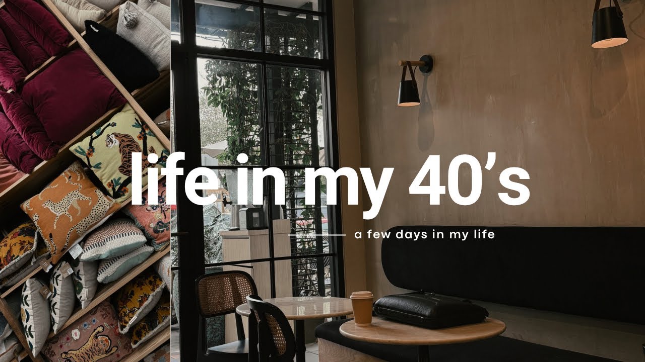 Life In My Forties | Coffee Run, Writing, and New Bookshelf #vlog #authortube #books #lifestyle