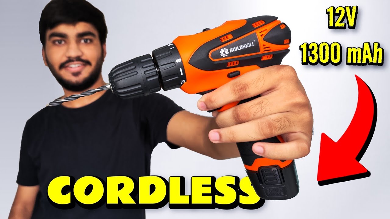 Buildskill Cordless Drill Machine Unboxing , Review & Testing ⚡ Compact and Powerful ⚡