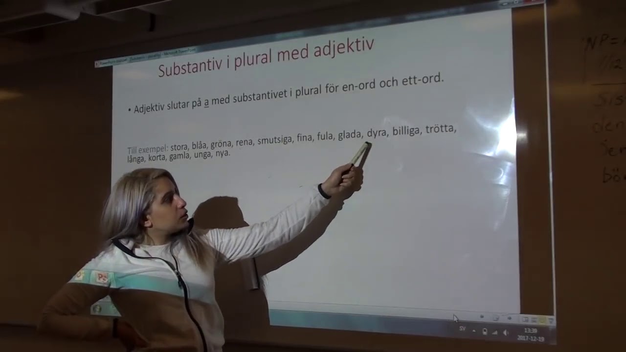 Sfi substantiv plural med adjektiv