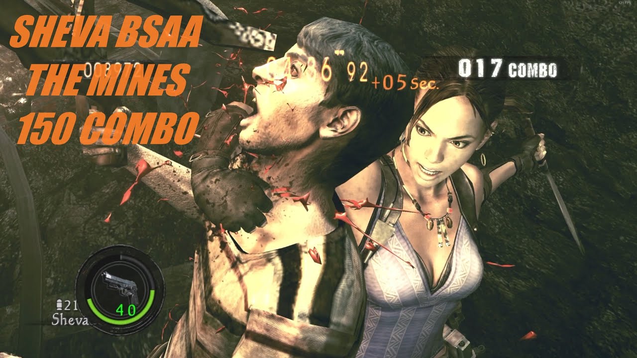 Resident Evil 5 The Mercenaries Sheva BSAA The Mines Full 150 Combo