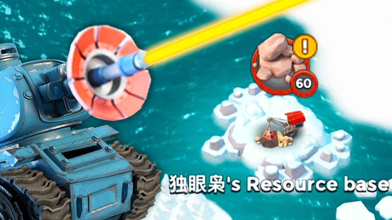 RESOURCE BASE TAKEDOWNS! Boom Beach Lazortron Mk. 2!
