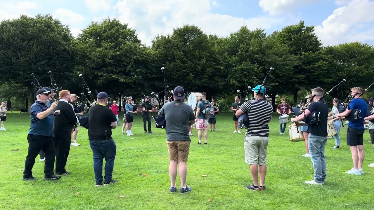Shotts & Dykehead Caledonia Pipe Band - 2023 World Championships - MSR Practice