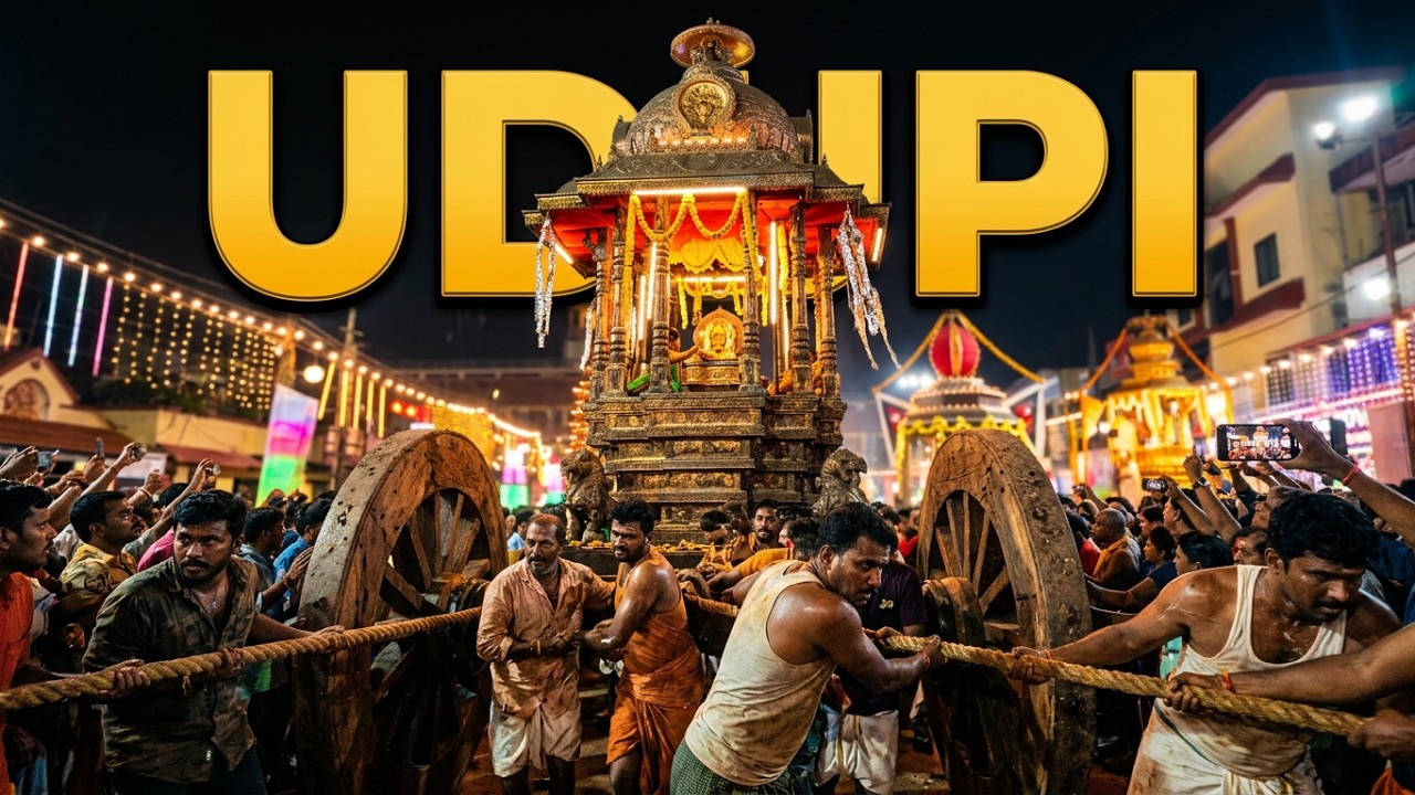7 Chariot Rathotsava ! 🔥 | Udupi Paryaya Mangalotsava 🙏✨ | Krishna Mutt Udupi