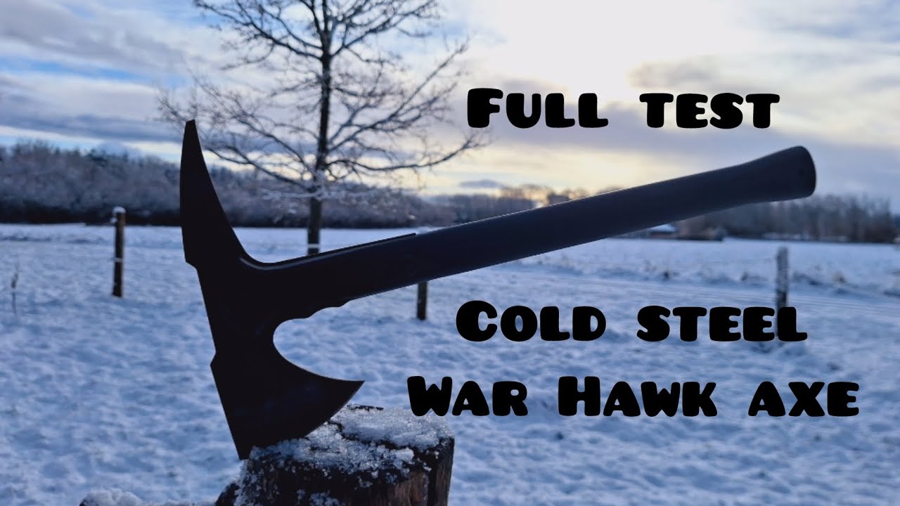 Cold steel war Hawk axe, test and review. usefull tool.