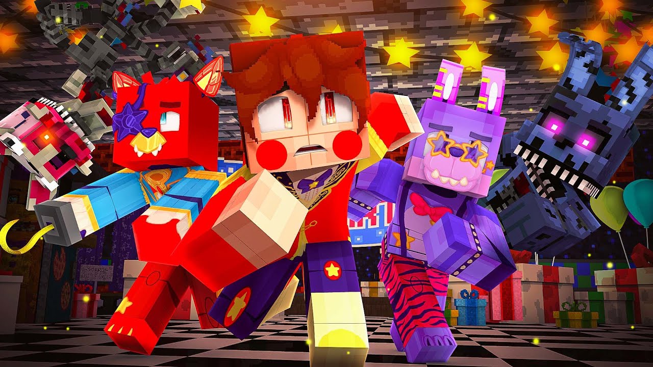 NIGHTMARE VS GLAMROCKS in Minecraft FNAF