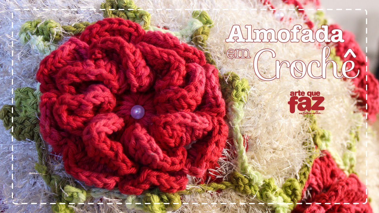 Almofada em crochê (Diane Gonçalves)