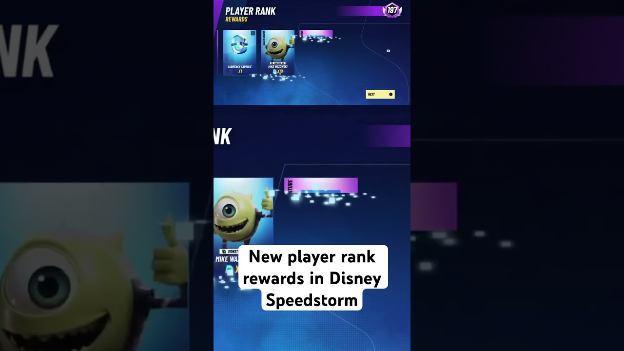 What 197 levels of Player Rank Rewards look like in #disneyspeedstorm