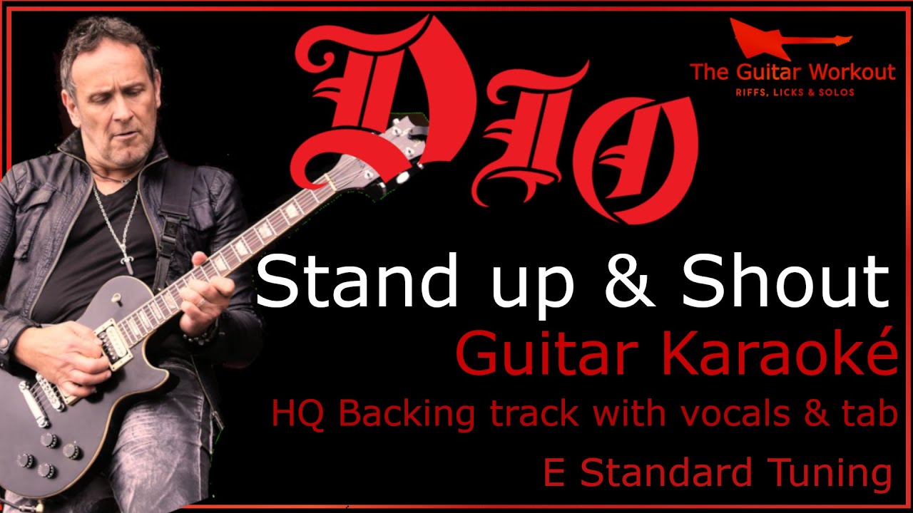 Dio - Stand Up And Shout (HQ Backing Track with vocals & tab)