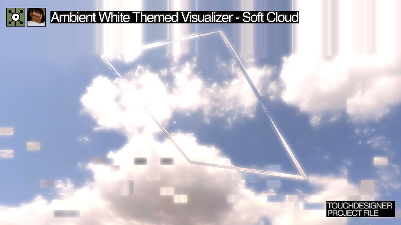 ambient visualizer in touchdesigner_soft cloud | project file
