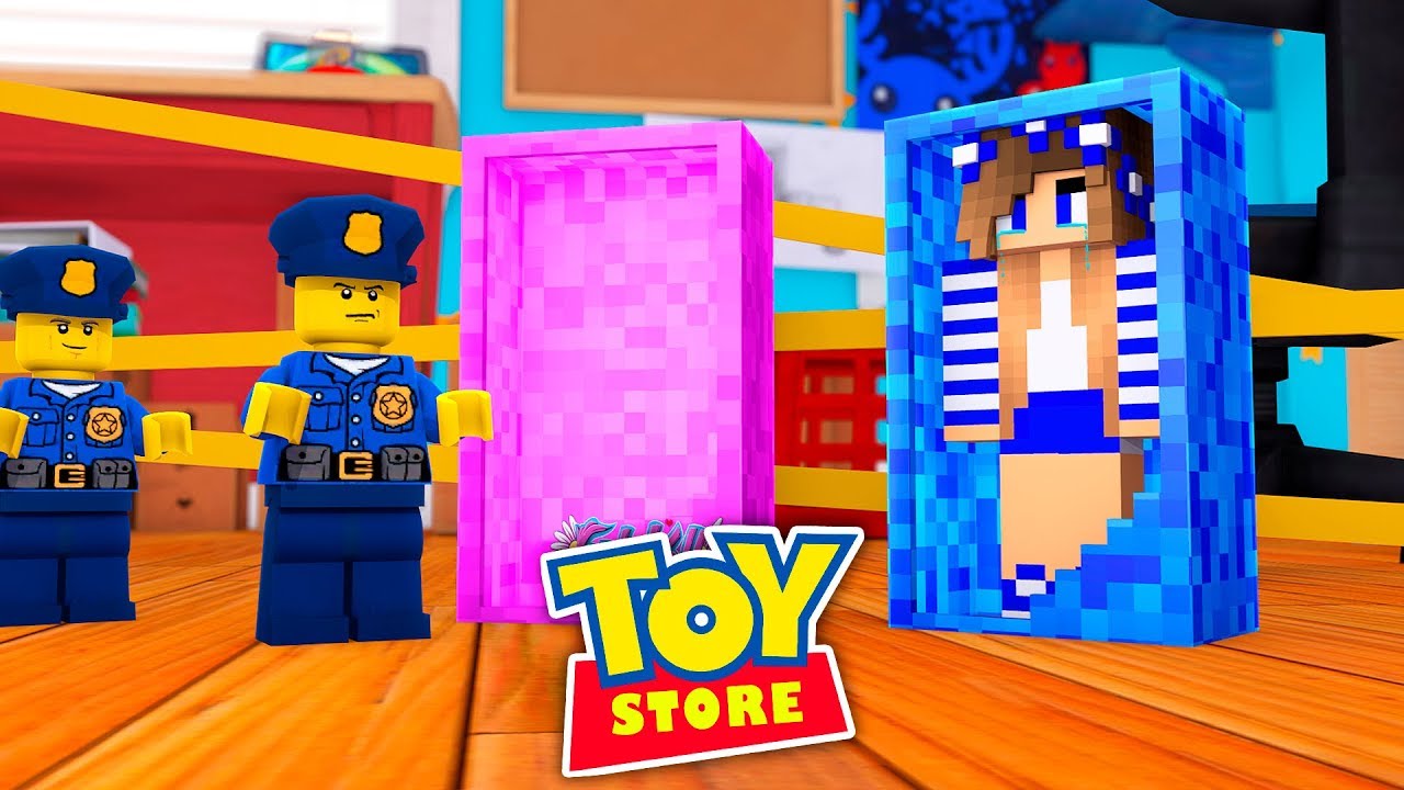 LITTLE KELLY HAS BEEN KIDNAPPED !!! Minecraft TOY STORE w/ Sharky and Little Carly