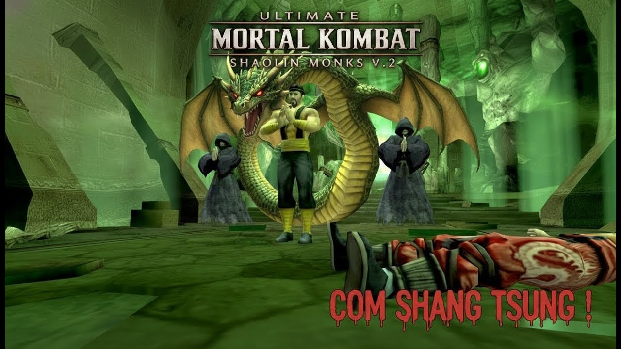 Mod V 2 Ultimate Mortal Kombat Shaolin Monks Com Shang Tsung ! Em 4K ps2 Emu PARTE 3