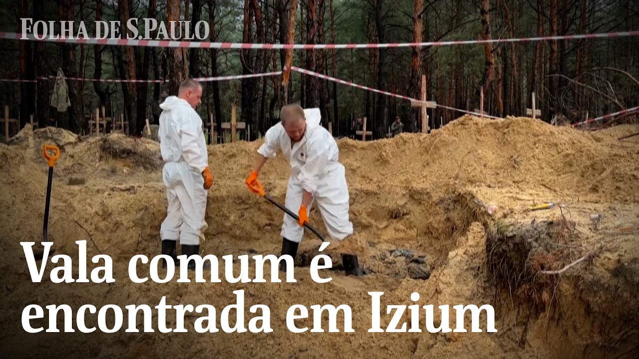 Ucrânia encontra vala comum próximo à cidade de Izium | CENAS DA GUERRA
