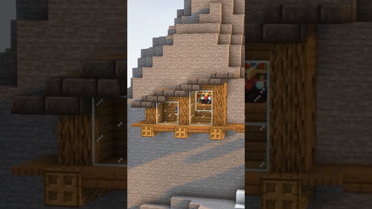 Cliffside Base in Minecraft🏠
