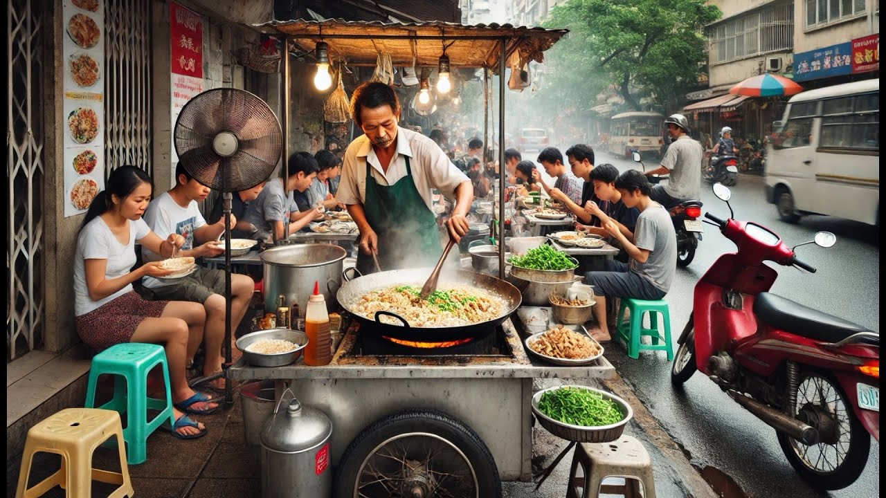 Tổng hợp những món ăn nổi tiếng vỉa hè Sài Gòn, khách ngồi ăn đông kín