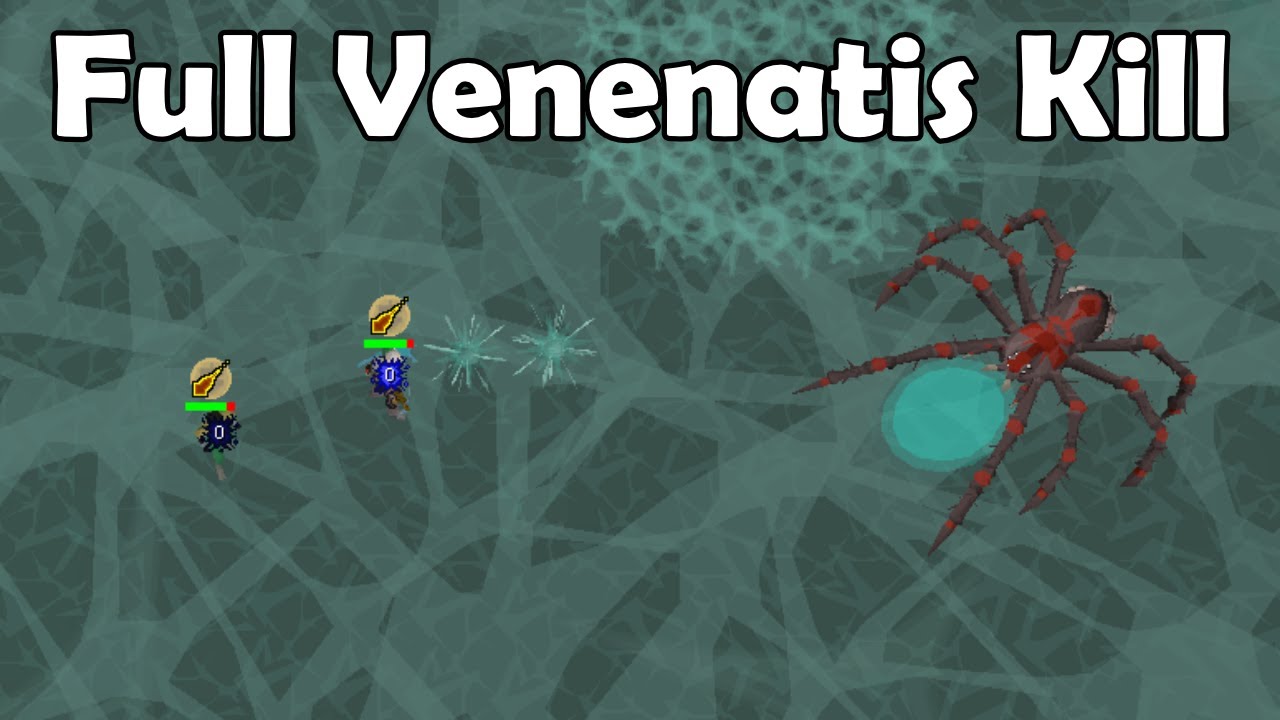 NEW Venenatis (Spindel) Boss - Full Kill With Game Sounds (OSRS Wilderness Boss Rework 2023)