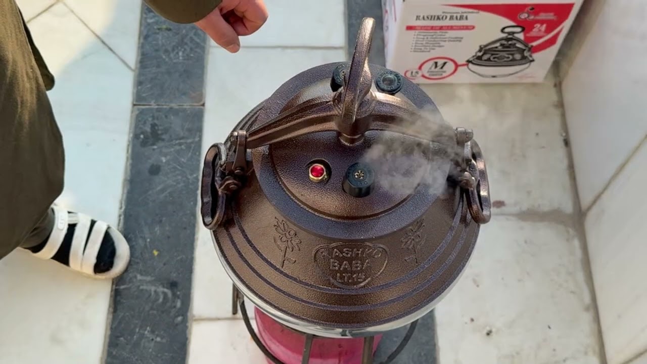 Cooking Afghani Rosh with Rshko Baba pressure cooker