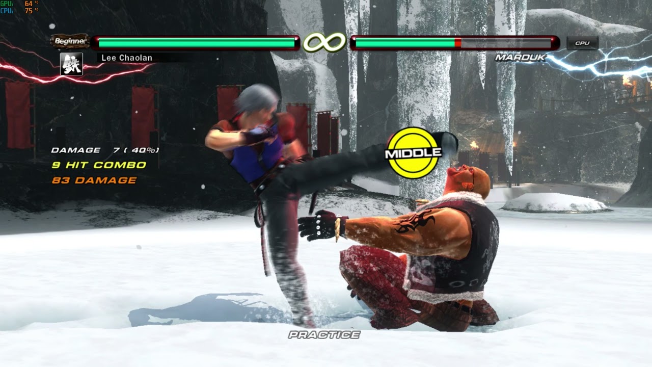 Tekken 6 BR Lee Chaolan High Damage Combo