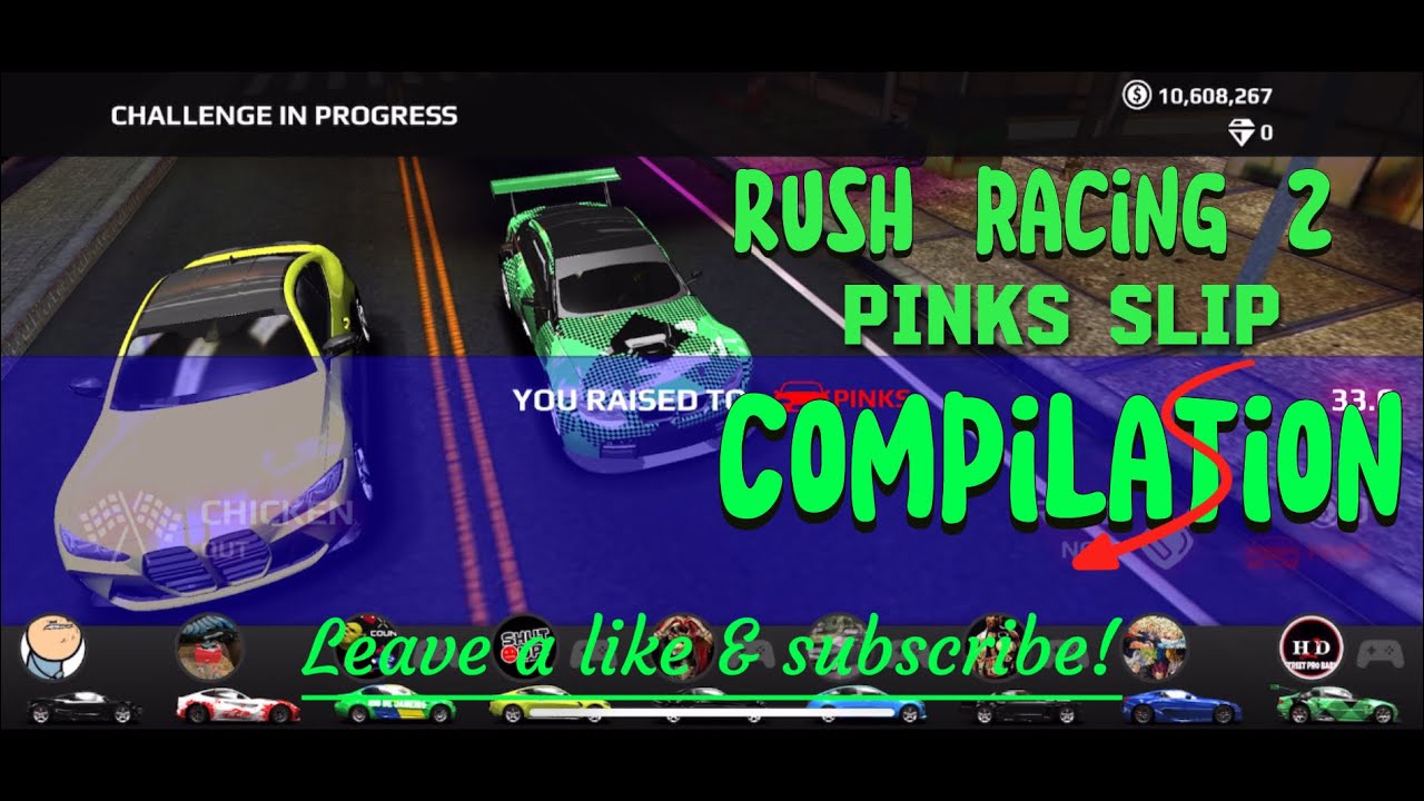 Rush racing 2 pink slip’s (937-981 lobby) -no sound-
