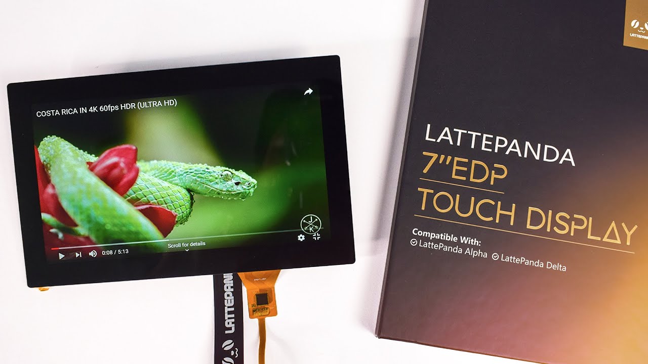 Lattepanda Alpha / Delta 7 Inch eDP Touch Screen LCD - How to Setup & Review