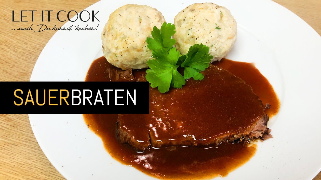 Sauerbraten mit Semmelknödel (fast wie aus dem Rheinland)