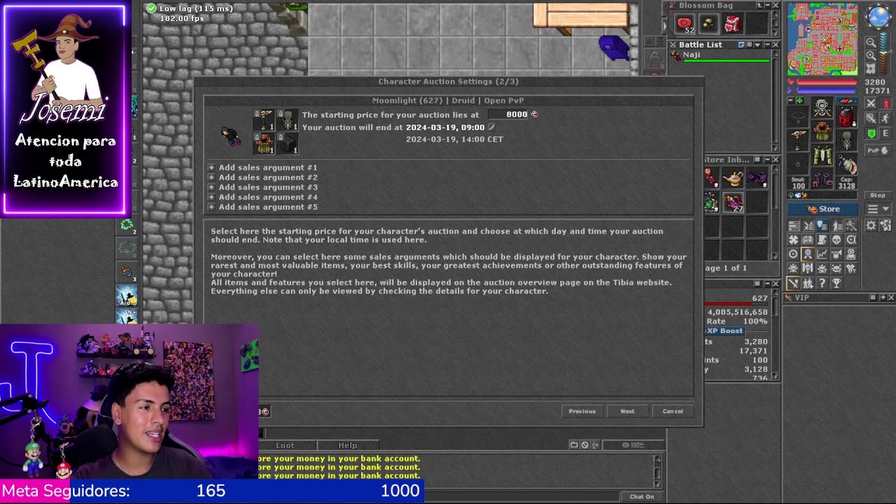 VENDERE TODO LO QUE TENGO EN TIBIA POR ESTA RAZON