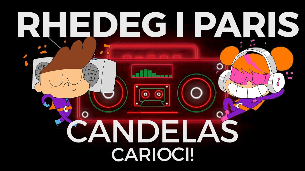 Rhedeg i Paris - Candelas. Cyfres Carioci Seren a Sbarc. Welsh Language Karaoke Pop Songs!