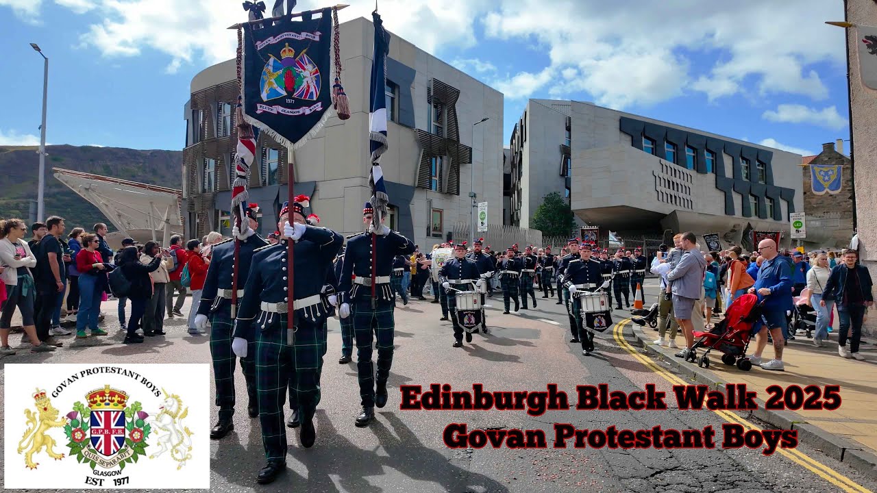 The Black Walk 2025 - Edinburgh - Govan Protestant Boys