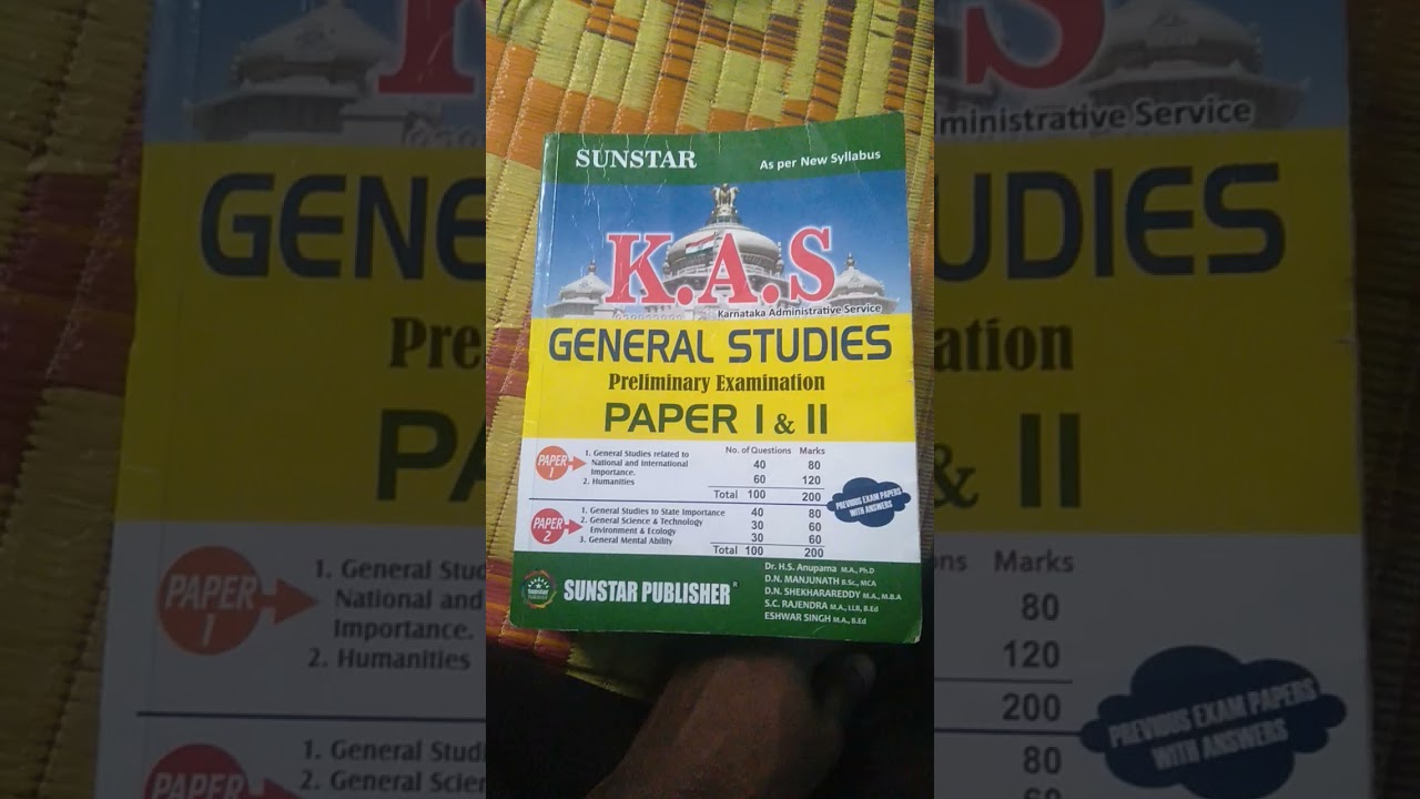 kas preliminary examination book