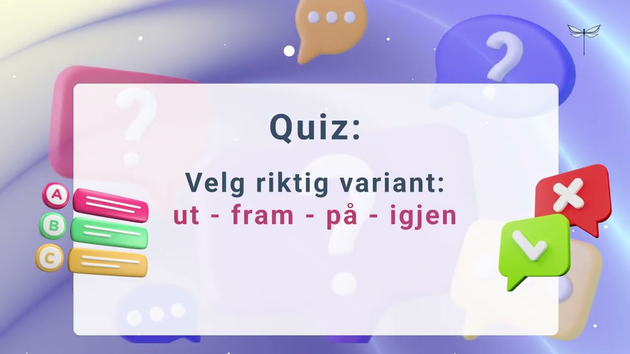 Partikkelverb | Norskkurs | Grammatikk | Lær Norsk | LearnNorsk | Norwegian Course | SpeakNorsk