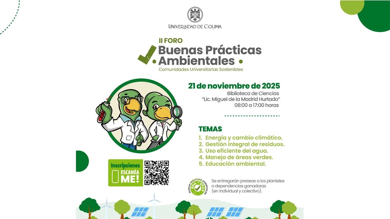II Foro de Buenas Prácticas Ambientales: Comunidades Universitarias Sostenibles