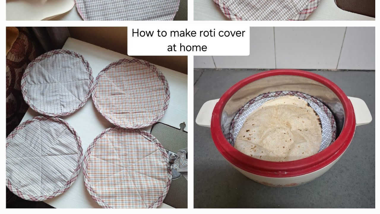How to make roti cover at home ll Roti cover cutting and stitching ll How to make roti cover