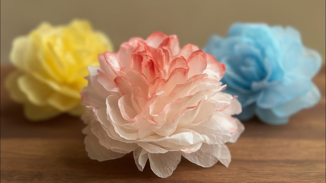 How to Make a Beautiful Tissue Paper Rose | Easy DIY Craft Tutorial