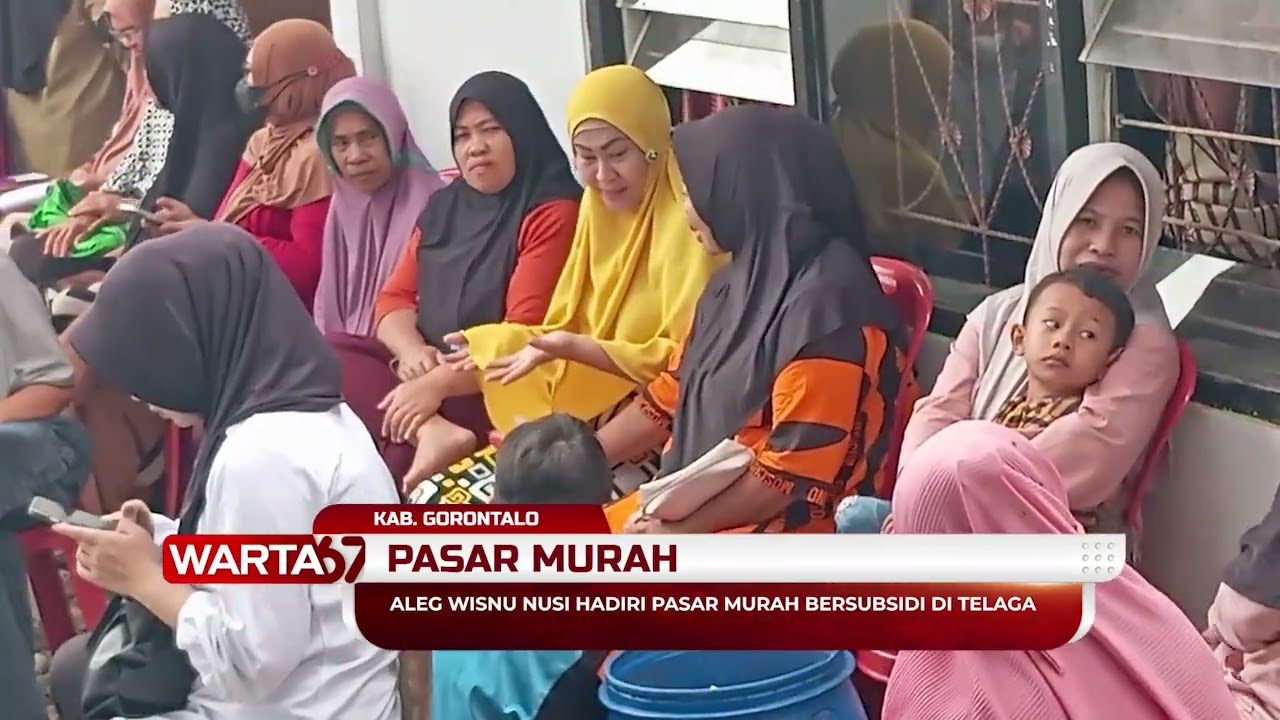 ALEG WISNU NUSI HADIRI PASAR MURAH BERSUBSIDI DI TELAGA