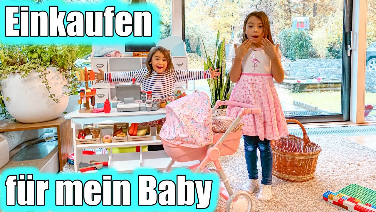 Einkaufen für mein BABY | Baby Born | Einkaufen spielen live | Clarielle