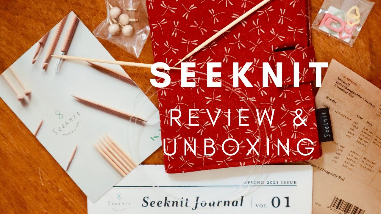 Seeknit Japanese Bamboo Knitting Needles Set, UNBOXING! ENGLISH, Campared with Chiaogoo | REVIEW