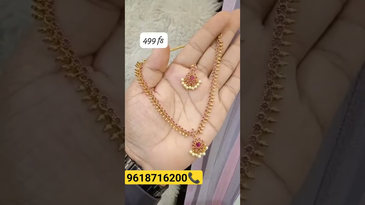 one gram gold jewellery wholesale prices//9618716200 @deepuramvlogs4865