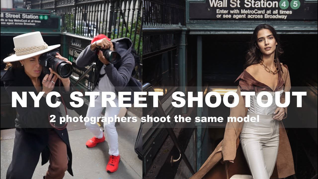 2 Photographers Shoot the Same Model - NYC Street Shootout