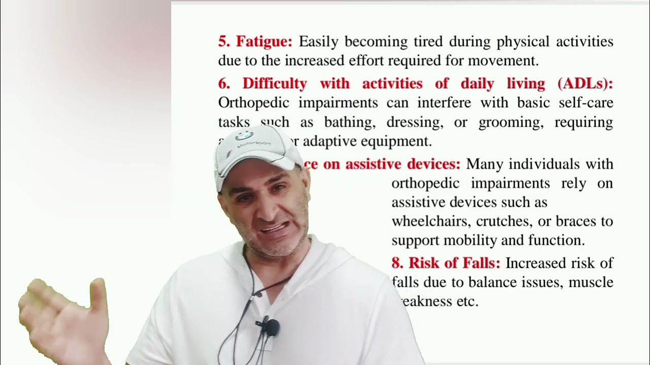 CHARACTERISTICS OR FEATURES OF ORTHOPEDICALLY IMPAIRED/LOCOMOTOR DISABLED: UGC NET JRF UG PG SET