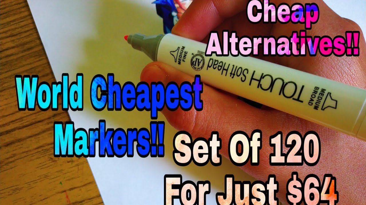 Trying The world's Cheapest Markers? Are they worth it? Touch Soft Head Markers REVIEW!!!!