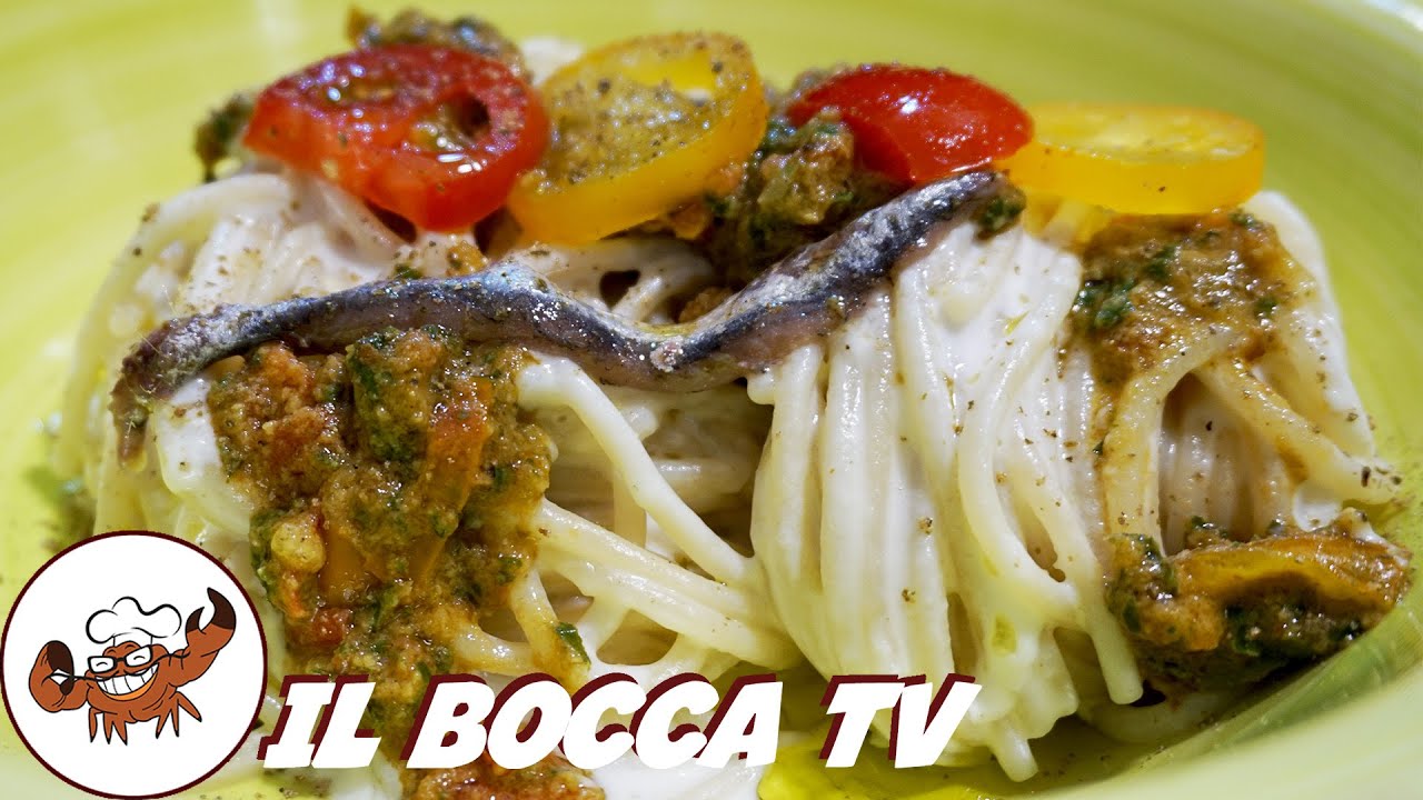 770 - Spaghetti crema di burrata, acciughe e pomodorini, per fà ingelosì i vicini! (pasta estiva)