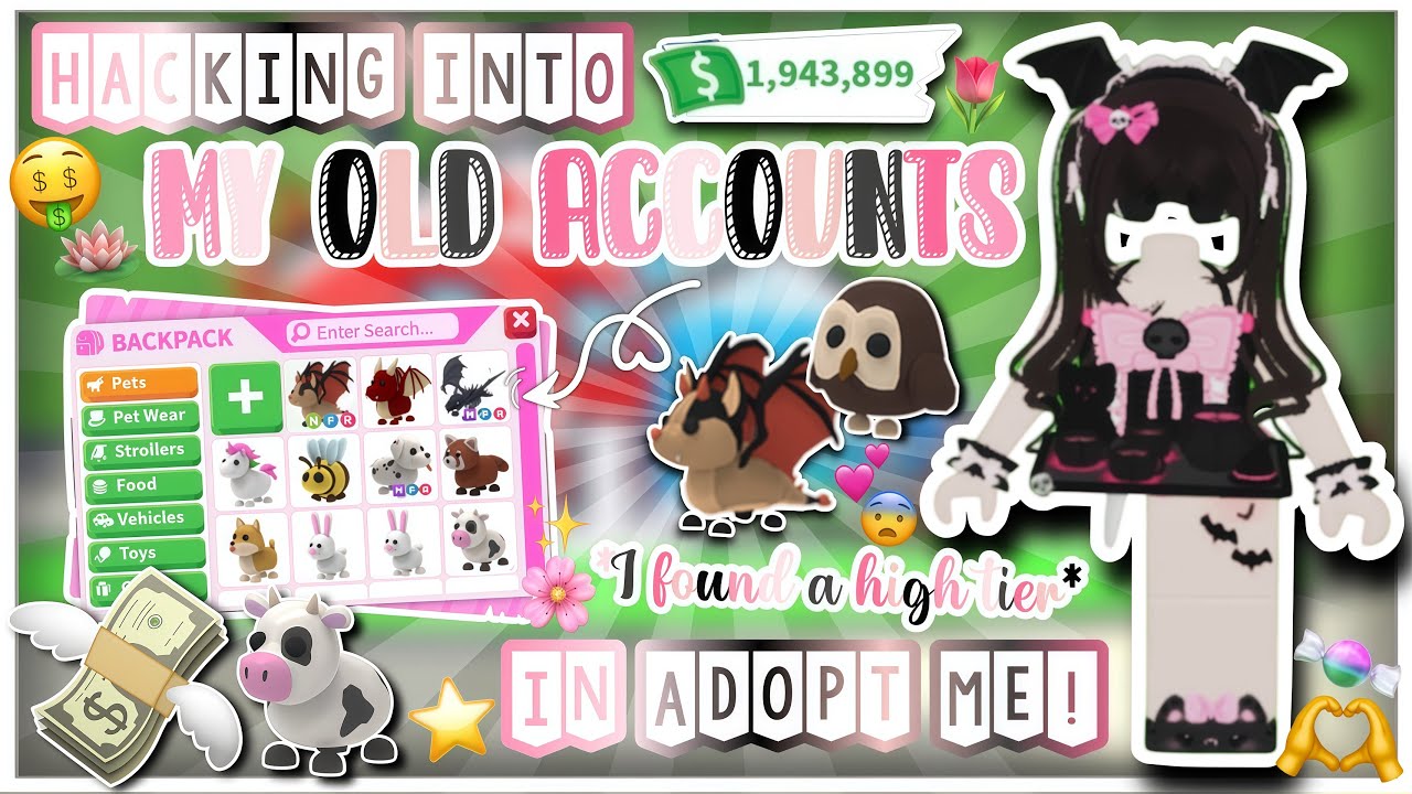 Взлом моих СТАРЫХ АККАУНТОВ ADOPTE ME 🤑💓 // PixiePatch ROBLOX 🧚😨