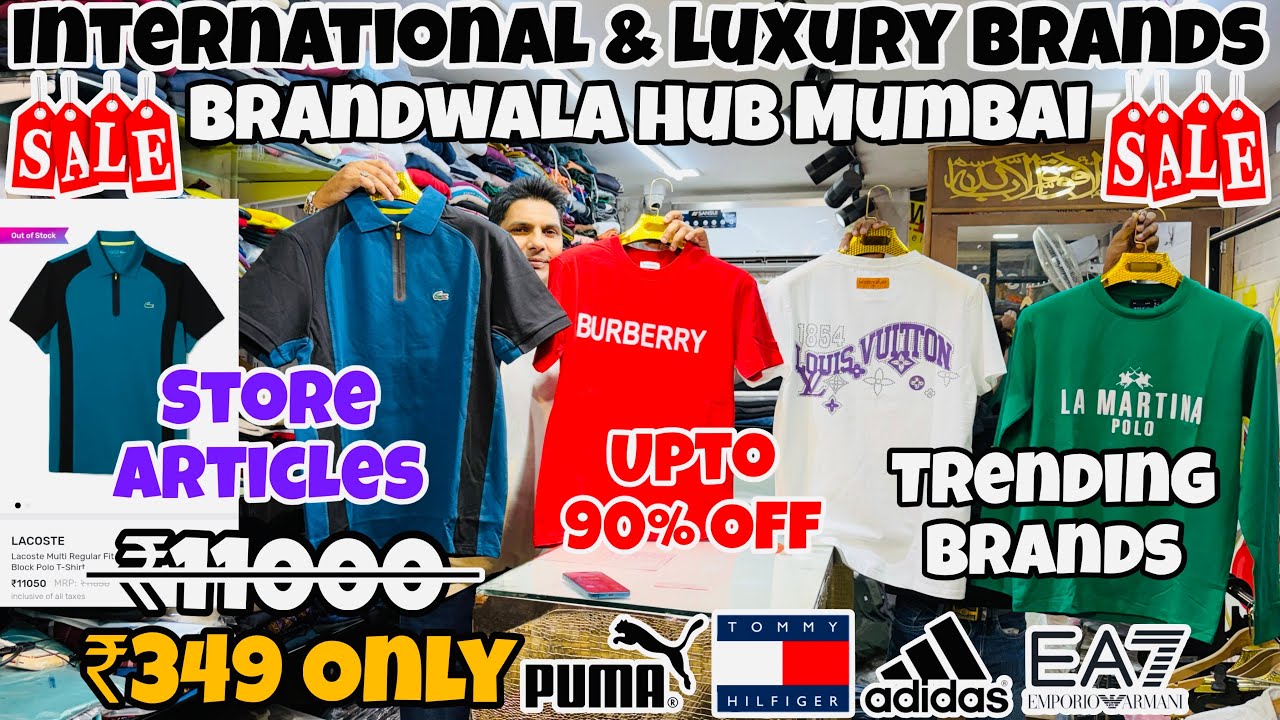 International & Luxury Brands 🔥 | Upto 90% Off | Branded Tshirts,Jeans | Branded Clothes in Mumbai